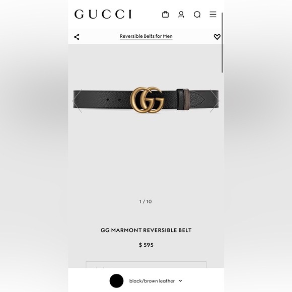Gucci GG Marmont Reversible Belt - Picture 10 of 10